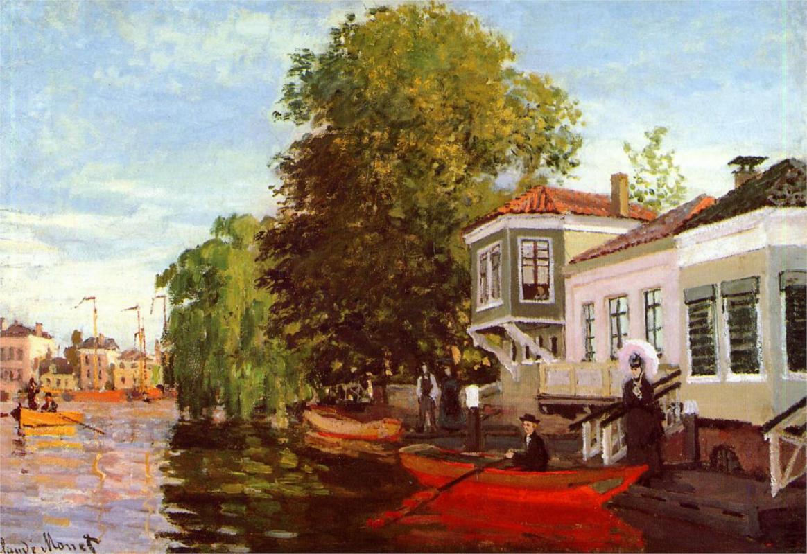 Zaan at Zaandam, 1871 - Claude Monet Paintings